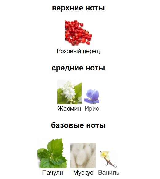 Chanel Chance Eau de Parfum пирамида ароматов